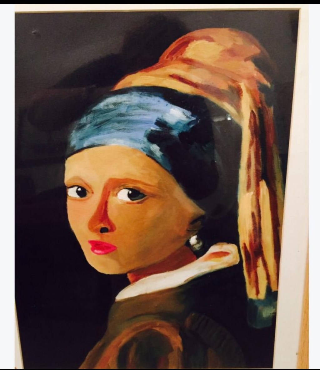 After Vermeer – Woman with Pearl&nbsp;(Copy)