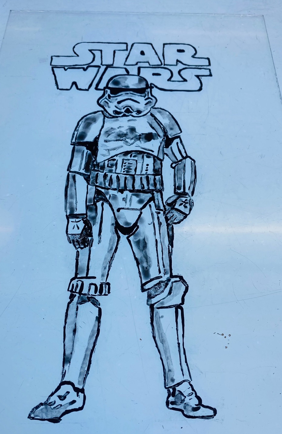 “ Star Wars” – Stormtrooper Stencil Painting