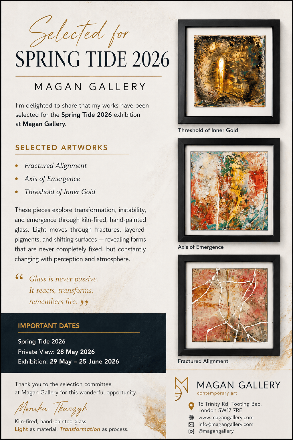 Spring Tide 2026 at Magan Gallery, London.