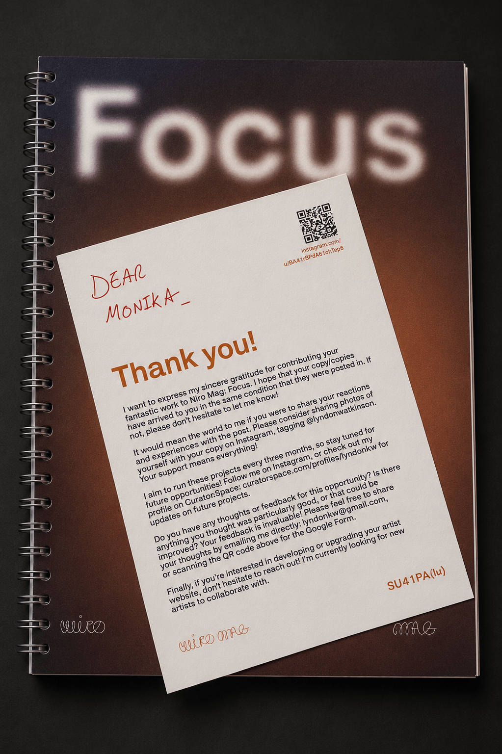 Featured in Focus Magazine — Artist Publication 2026