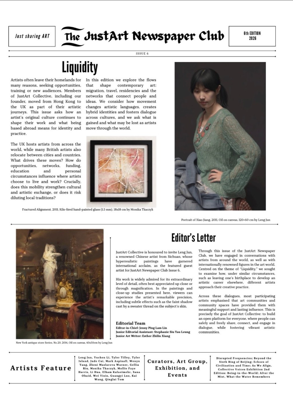 JustArt Newspaper Club – Issue 6: “Liquidity”&nbsp;
